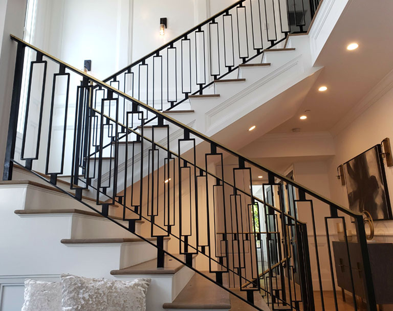 Steel Stairs in a Residential Home